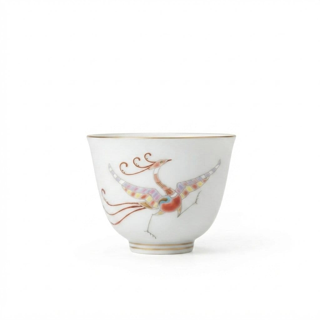 Enamel Gilded Han-Phoenix Teacup - Image 2