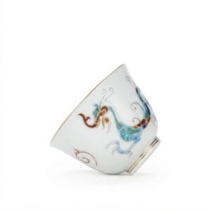 Han Dragon Porcelain Teacup