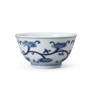 Blue and White Ruyi Teacup