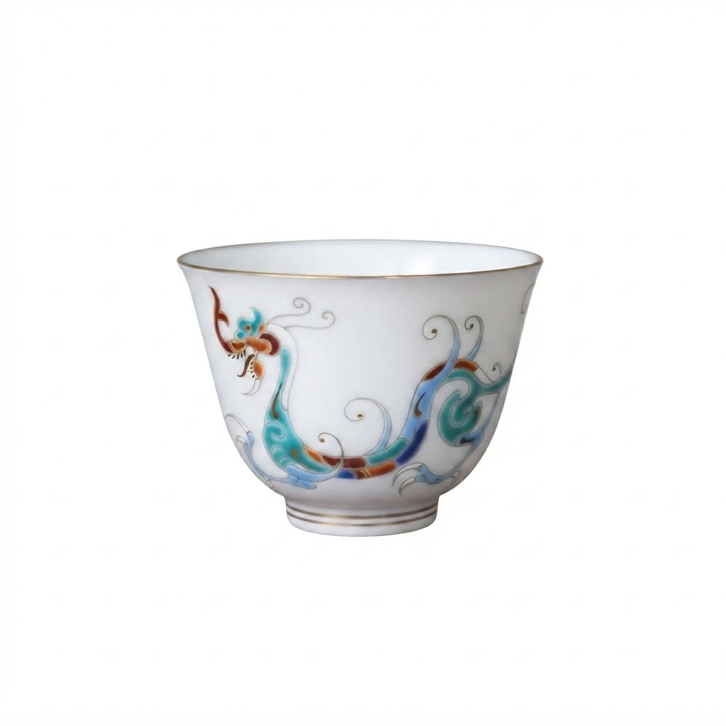 Han Dragon Chenxin Porcelain Teacup - Image 3