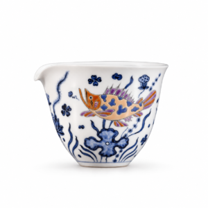 Blue and White Fish Gongdao Pitcher