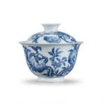 Peach Blue & White Gaiwan