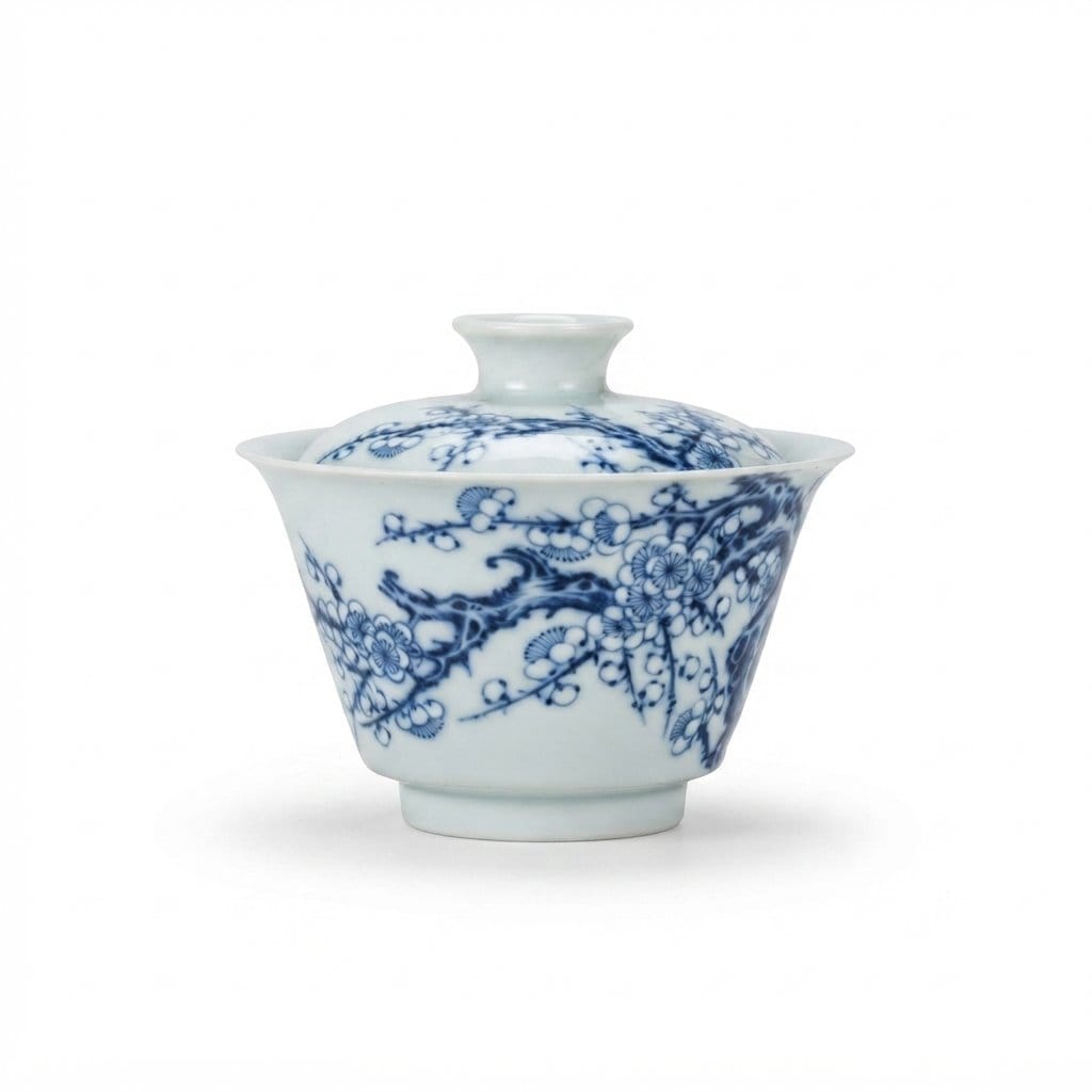 Plum Blossom Blue & White Gaiwan