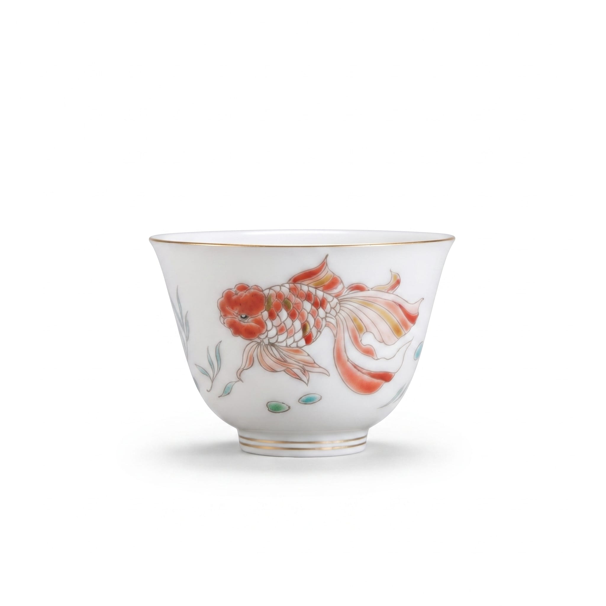 Golden Fish Flower Deity Cup