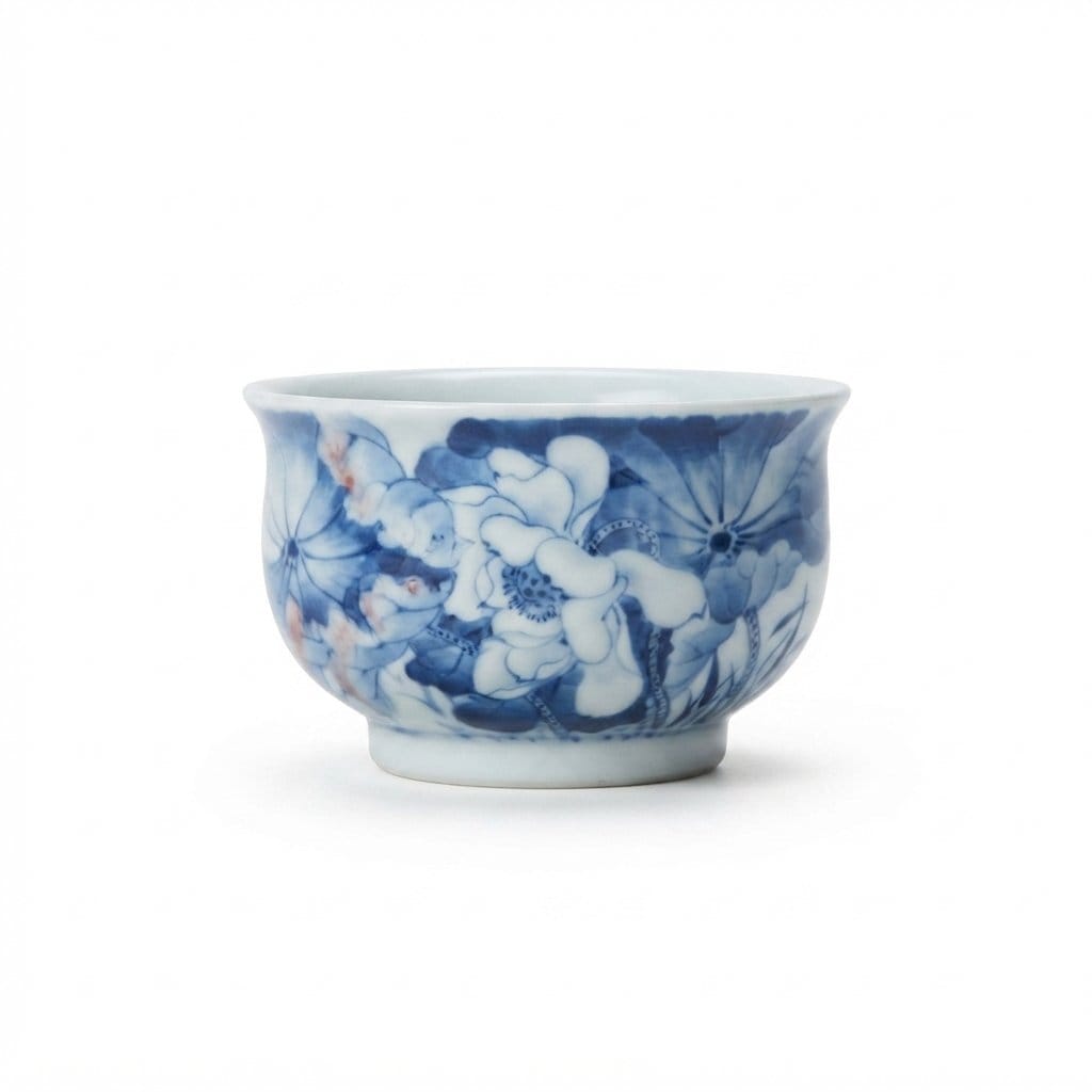 Lotus Porcelain Teacup