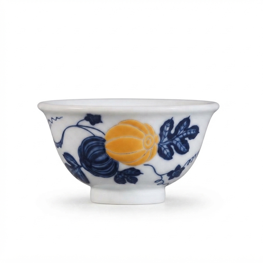 Famille Rose Gourd Yashou Teacup