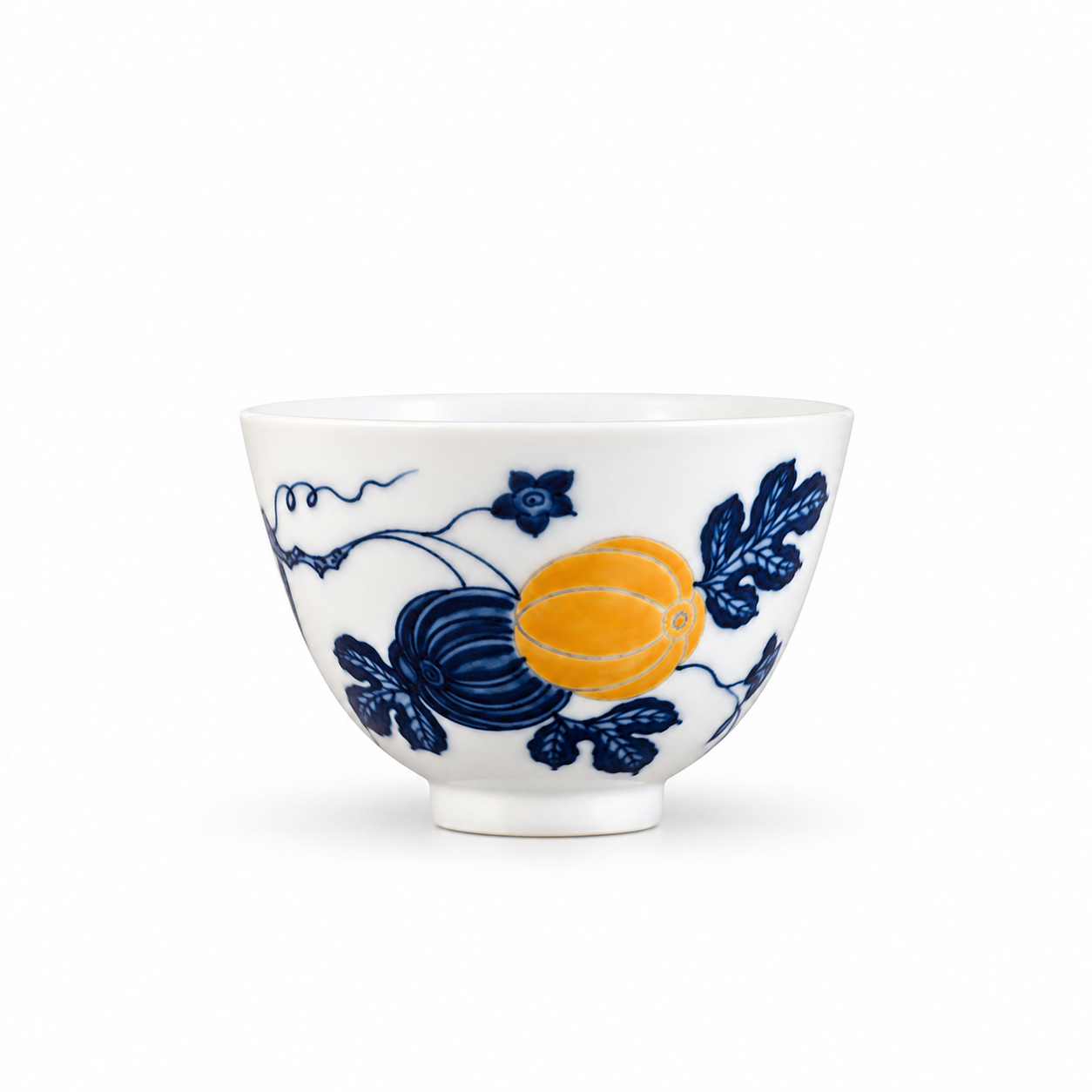 Famille Rose Gourd Jixin Teacup