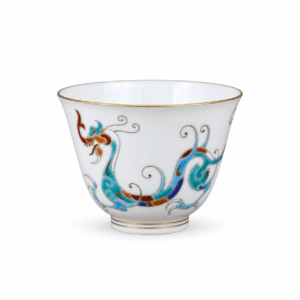 Han Dragon Porcelain Teacup